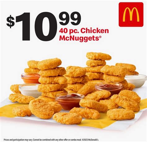 nuggets mcdonalds precio